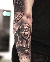 Todays Tattoo Some Stencil Left On The Elbow Tattoo Sigilinkandclothing Ink Inked Inkedup Fenris Vegvisir Viking W Tattoos Skull Tattoo I Tattoo