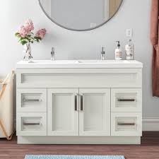 We offer one of the largest inventories of natural stone countertop materials. Ebern Designs Syble 48 Double Bathroom Vanity Set Reviews Wayfair