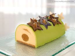 Buche De Noel A La Pomme Granny Smith Recipe Xmas Desserts Toffee Dessert Christmas Deserts