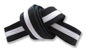 belts and sashes 73981 2 black master belt w white stripe double wrap sizing taekwondo karate judo buy it now only 17 95 on eba karate belt belt judo 2 black master belt w white stripe