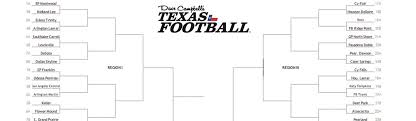 2020 player previews in 100 days. Official 2019 Texas High School Football Playoff Brackets