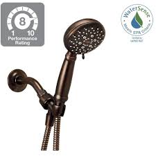 Moen Banbury 5 Spray 4 In Single Wall Mount Handheld Shower Head In Spot Resist Brushed Nickel 23046srn In 2020 Handheld Shower Head Banbury Hand Held Shower