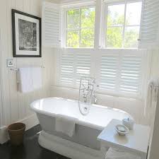 Somehow, beadboard is useful to divide your bathroom wall, or to make bathroom look taller if you install it up to the ceiling. Bathroom Paneling Design Ideas