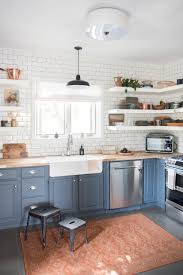 Look through some of the creative mix and matches below to get ideas of your own. 75 Beautiful Coastal Kitchen With Blue Cabinets Pictures Ideas July 2021 Houzz