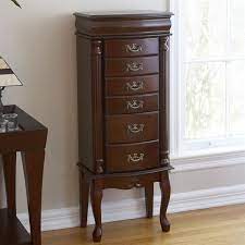 Get 5% in rewards with club o! Boston Loft Furnishings Krista Mahogany 40 In X 15 75 In X 10 5 In Floorstanding Jewelry Armoire Atg8341 Rona