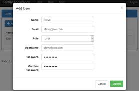In forms when using email id fields it is a good idea to use client side validation along with your programming language validation. Asp Net Core Mvc Authentication And Role Based Authorization With Asp Net Core Identity