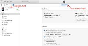 In this example, my 60gb video ipod is just called ipod. How Do I Change My Name On My Ipod Nano 7 Apple Community