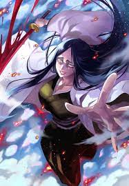 unohana retsu (bleach and 1 more) drawn by moroi 