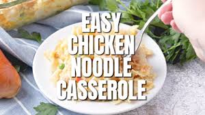 Remove from oven and let cool slightly before serving. How To Make Easy Chicken Noodle Casserole Youtube