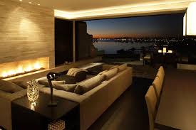 Amazing View At Night Modern Family Rooms Luxury Apartments Apartment Design