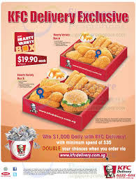 Kfc Delivery New Hearty Variety Boxes Combo Meals 11 May 2013 See the best & latest kfc singapore promo on iscoupon.com. hearty variety boxes combo meals