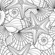 Most relevant best selling latest uploads. Seamless Background With Starfish And Seashells Starfish Drawing Drawings Beach Coloring Pages
