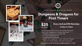 Dungeons & Dragons for First Timers (2nd Saturday)