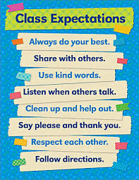Scholastic Teachers Friend Tape It Up Chart 17 x 22 Class Expectations Pre K  To 6th Grade - Office Depot