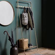 Portant Porte Manteaux En Metal Dore Nordal 5 Pateres Decoclico Meuble Entree Vestiaire In 2020 Meubels Huis