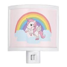 Cute Pink Baby Unicorn And Rainbow Night Light Baby Gifts Giftidea Diy Unique Cute Rainbow Night Light Baby Unicorn Night Light