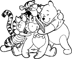 Winnie the pooh coloring pages are printable pictures of a cute teddy bear and a bunch of his best friends from a.a. Winnie The Pooh Coloring Pages Coloring Rocks