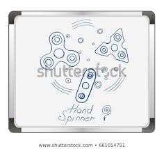 Hand Spinners Icons Set On Flip Stock Vector Royalty Free