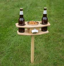 Outdoor Beer Table Collapsible Beer Table Beer Lover Gift Etsy Beer Table Outdoor Wine Table Beer Bottle Holder