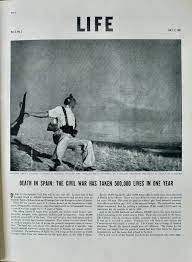 The falling soldier (full title: Robert Capa The Falling Soldier Life 12th July 1937 Slightlyoutoffocus
