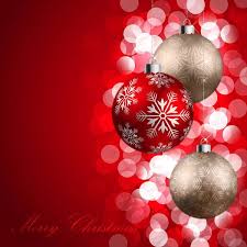 Merry Christmas Red Background With Ornaments Christmas Background Christmas Ornaments Christmas