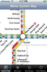 First Time In Atlanta Download This Free Marta App For Maps And Bus And Train Schedules System Map Buses And Trains Train