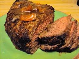 Place the roast in a roasting pan, pour stewed tomatoes over it, and season with garlic salt. Melt In Your Mouth Braised London Broil Cooking London Broil London Broil Recipes London Broil Oven
