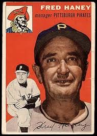 1954 Topps # 75 Fred Haney Pittsburgh Pirates (Baseball Card) VG+ Pirates :  Collectibles & Fine Art