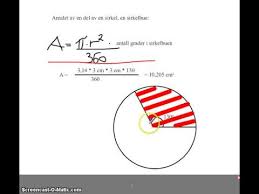 Eksempel 3 slik kan du regne ut arealet av en sirkel. Areal Og Omkrets Av Sirkel Og Sirkelbue Youtube