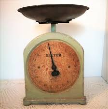salter kitchen scale vintage recycled