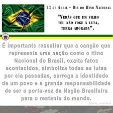 A abdicação de dom pedro i. 13 De Abril Dia Do Hino Nacional Hino Representa Uma Nacao