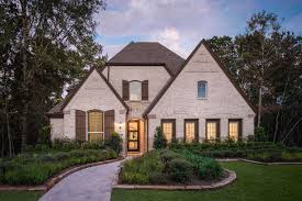 Front In Highland Homes 556h Plan At 16818 Ramsay Cascades Drive Humble Tx In The The Groves Community Houston Houses Model Homes Home Builders