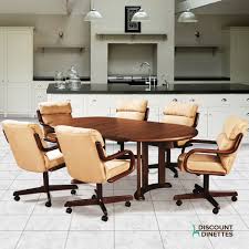 Douglas Furniture Ashley 5 Pc Swivel Tilt Caster Dinette Set Dinette Sets Dinette Kitchen Table Chairs