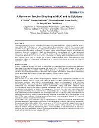 We would like to show you a description here but the site won't allow us. Pdf A Review On Trouble Shooting In Hplc And Its Solutions