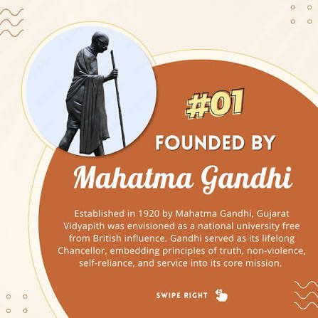 Rooted in the values of Mahatma Gandhi, Gujarat Vidyapith blends tradition with transformation, offering a unique learning environment focused on nation-building, rural development, and self-reliance. @acharya_devvrat @harshad5350_ @eduminofindia ...