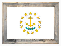 The flag's anchor and motto were represented in rococo style and encircled by blue stars corresponding to the number of. Buy 2 X 3 Rhode Island Flag Framed State Flag Wall Art