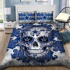Shop for dallas cowboys twin bedding online at target. Dallas Cowboys Sugar Skull Bedding Set Duvet Cover Pillow Cases Karikshop