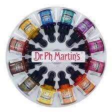 Dr Ph Martin S Bombay India Ink Set 1oz Set 2 Watercolor Art Liquid Watercolor Kids Art Supplies