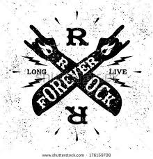Black And White Rock Band Pictures Vintage Label Rock Forever Vintage Labels Rock Band Logos Rock Hand Sign