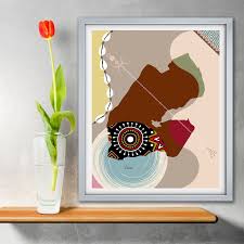 Djibouti Stylized Map Art Print Map Art Djibouti Map