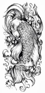 Black And White Koi Koi Black Amp White Tatuagem Carpa Desenho Tatuagem Tatuagem De Peixe
