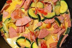 Zucchini Fleischwurst Pfanne Von Camula Chefkoch Rezept Fleischwurst Fleisch Gerichte Wurstchen
