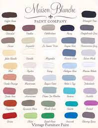 The maison blanche paint company is so proud to offer an extensive collection of premium quality designer furniture finishing products geared towards the consumer who values top quality products and unsurpassed performance. Maison Blanche Color Chart Defrance Antiques