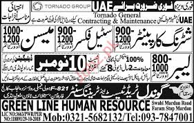 Tornado group is a construction company based out of abu dhabi, united arab emirates. Tornado Group Construction Labors Jobs 2018 In Uae 2021 Job Advertisement Pakistan