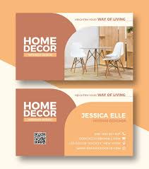 Home Decors Business Card Design Template Psd In 2020 Business Card Template Design Business Card Design Business Card Mock Up