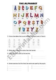 Choose a language and start learning! English Worksheets Revision The Alphabet