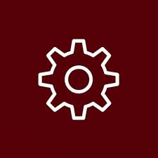 Dark Red Settings Icon App Icon App Icon Design Iphone Icon