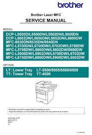 Looking to buy a brother mfcl5755dw mono laser printer? Brother Dcp L5500d Service Manual Pdf Download Manualslib