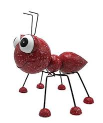 Gartenfigur Metallfigur Blechfigur Pulverbeschichtet Handbemalt Deko Figur Verschiedene Modelle Ameise Hohe Ca Garten Deko Gartenfiguren Ameisen