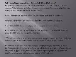 ADVERTISING AT CORE County Road 190 Agate, CO Website: with over 2 million  views Carl Miron ppt download